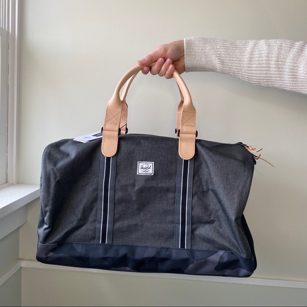 Herschel Supply Novel Denim Camo Gray Duffel Bag